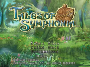 Tales of Symphonia (Disc 1) screen shot title